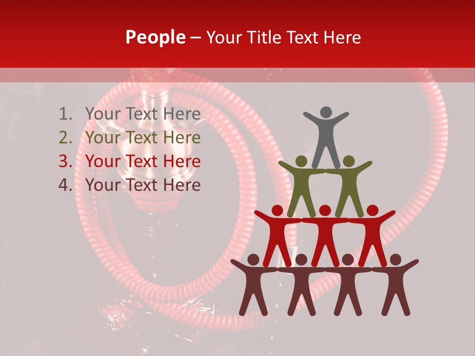 Hookah Black Background PowerPoint Template
