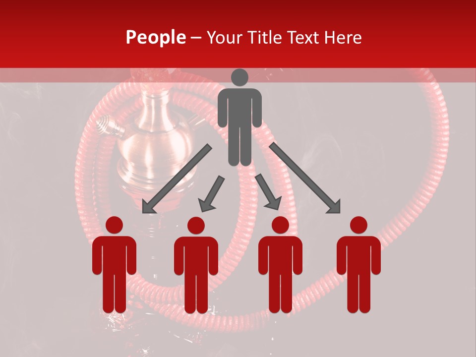 Hookah Black Background PowerPoint Template