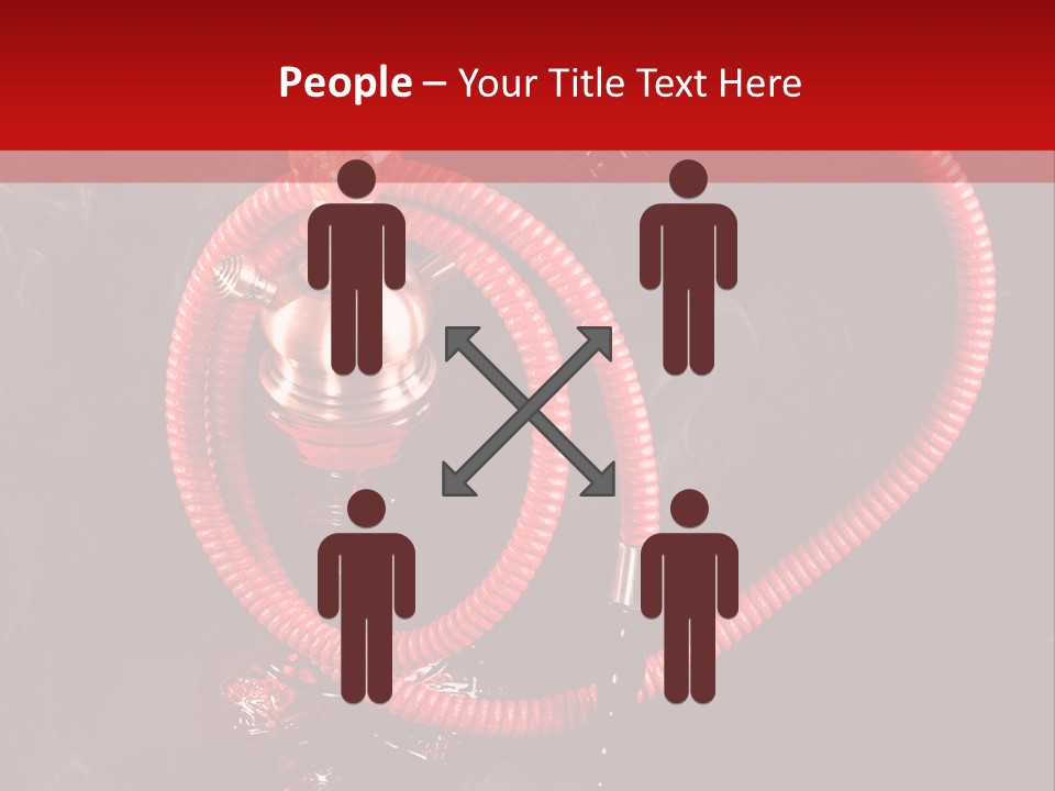Hookah Black Background PowerPoint Template