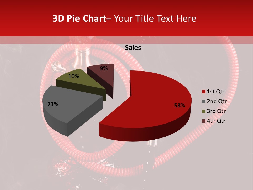 Hookah Black Background PowerPoint Template