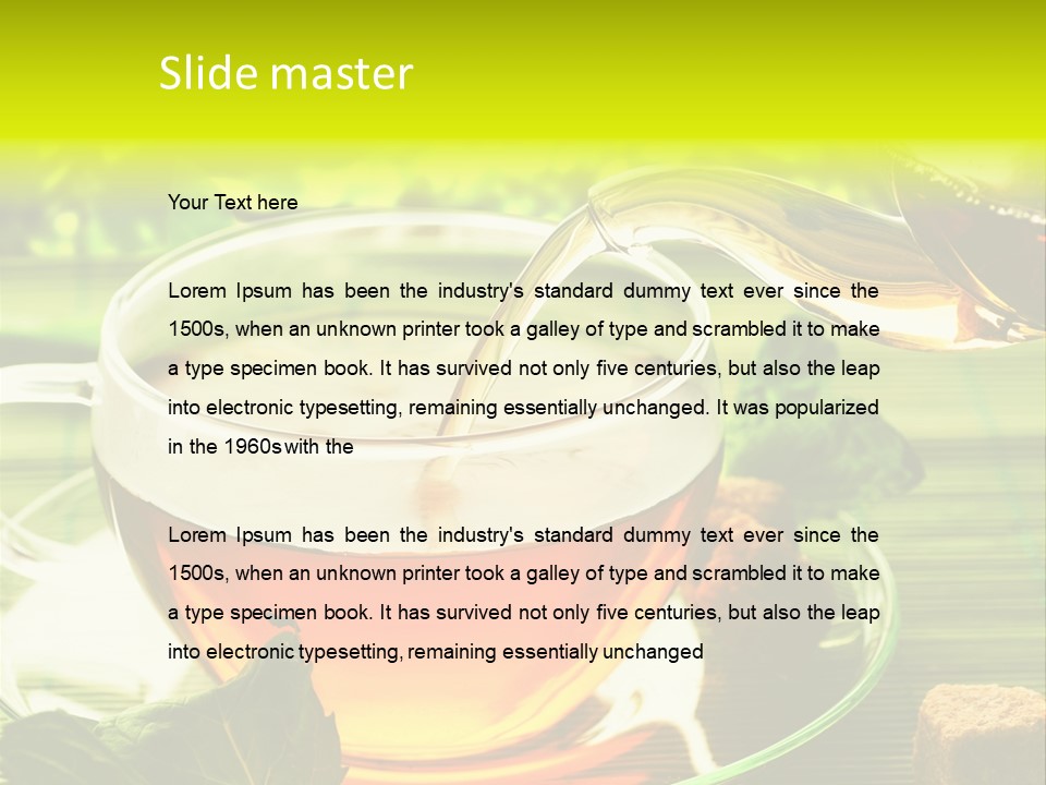 Healthy Tea PowerPoint Template