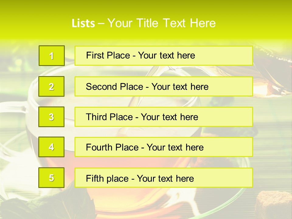 Healthy Tea PowerPoint Template