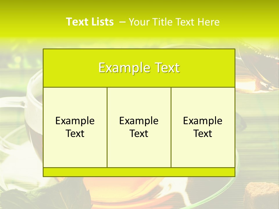 Healthy Tea PowerPoint Template