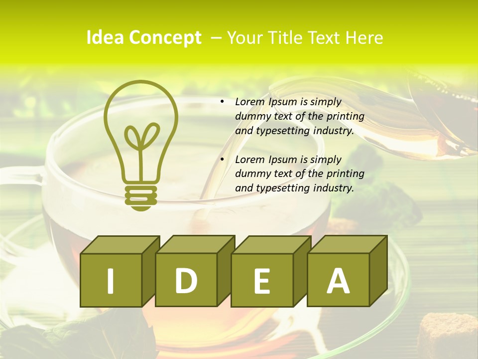 Healthy Tea PowerPoint Template