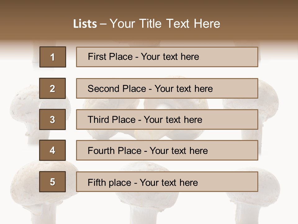Fungus Nature Studio PowerPoint Template
