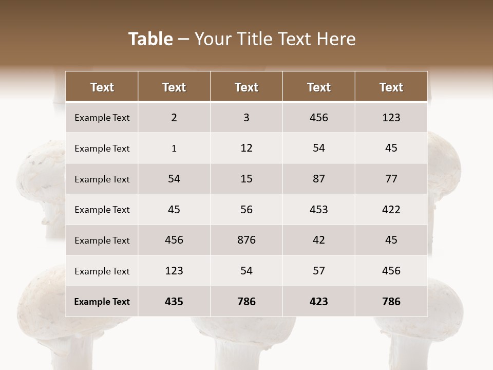 Fungus Nature Studio PowerPoint Template
