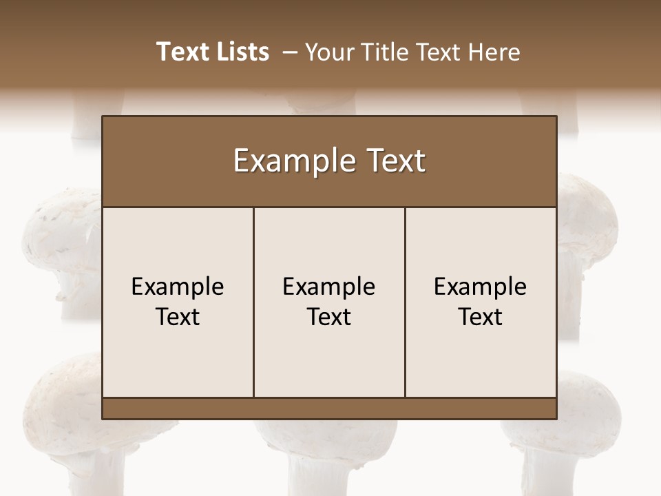 Fungus Nature Studio PowerPoint Template