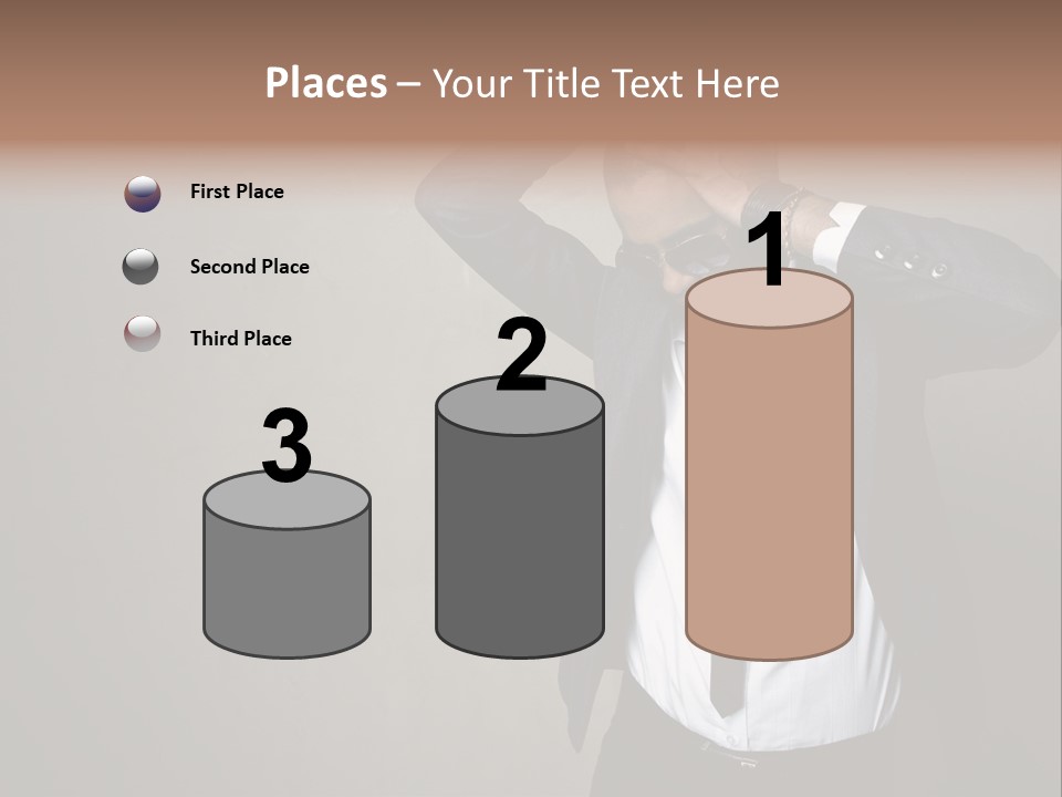 Male Model Poses PowerPoint Template