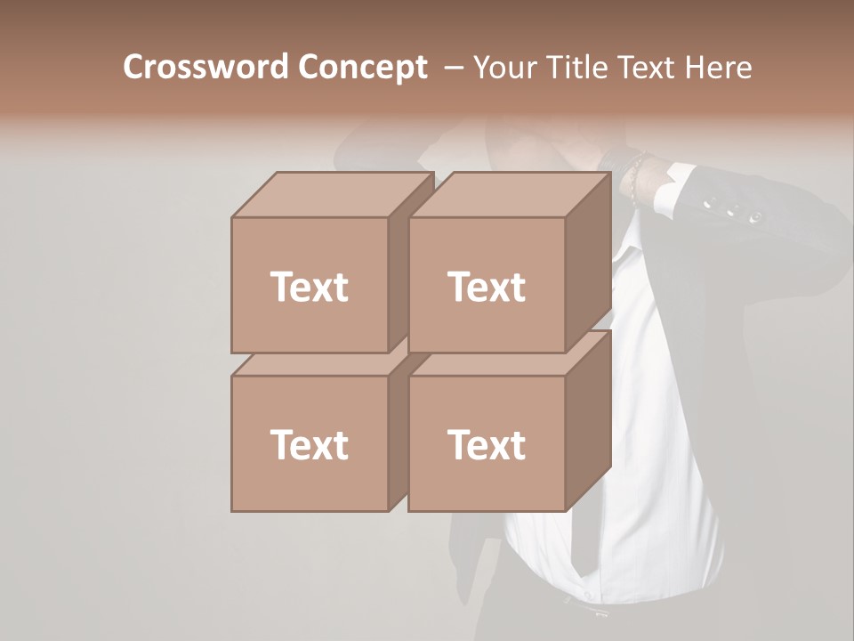 Male Model Poses PowerPoint Template