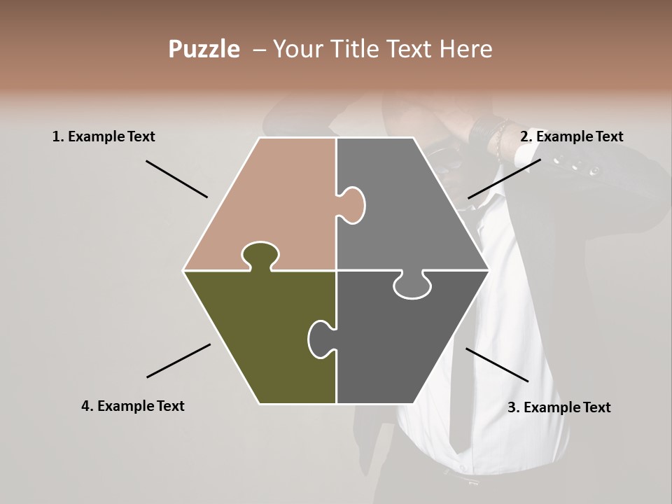 Male Model Poses PowerPoint Template