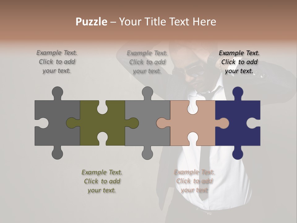 Male Model Poses PowerPoint Template