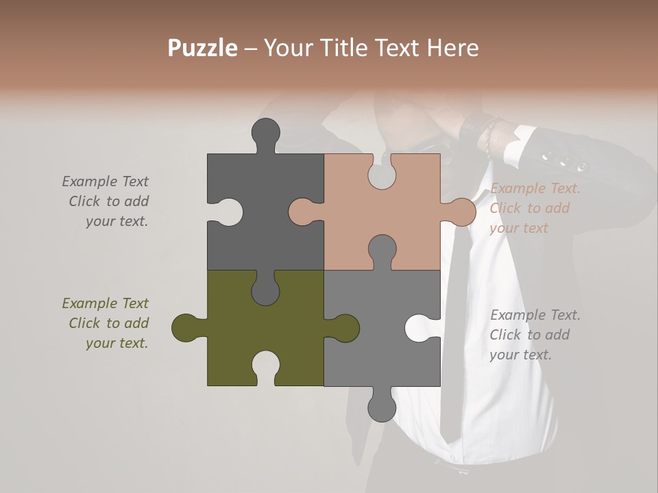 Male Model Poses PowerPoint Template