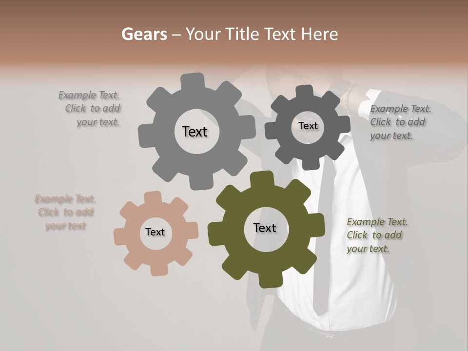 Male Model Poses PowerPoint Template