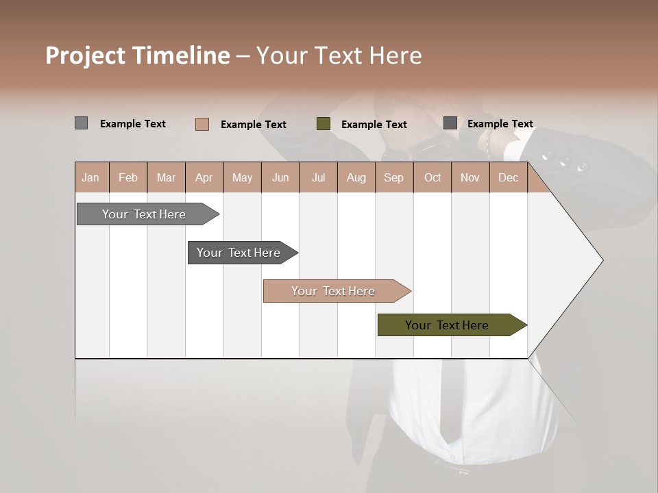 Male Model Poses PowerPoint Template