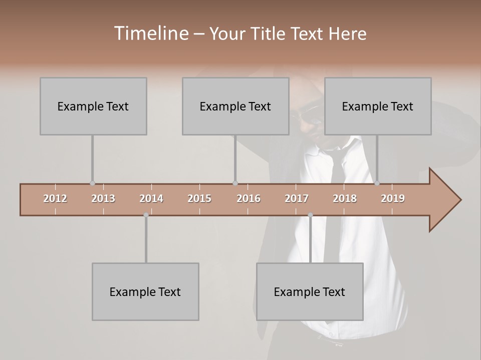 Male Model Poses PowerPoint Template
