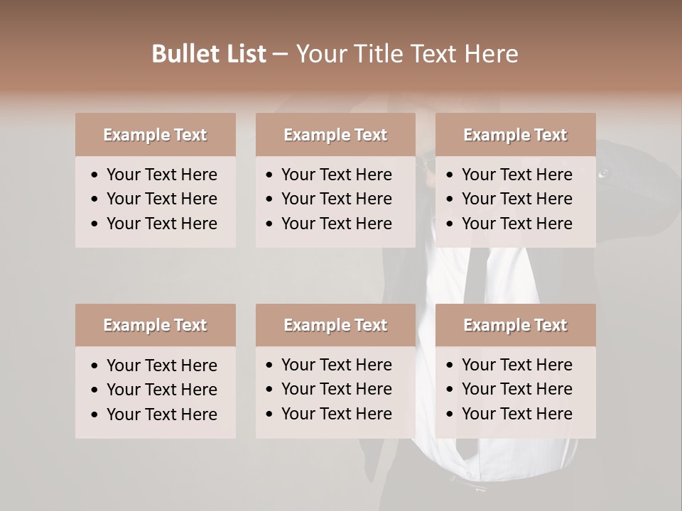Male Model Poses PowerPoint Template