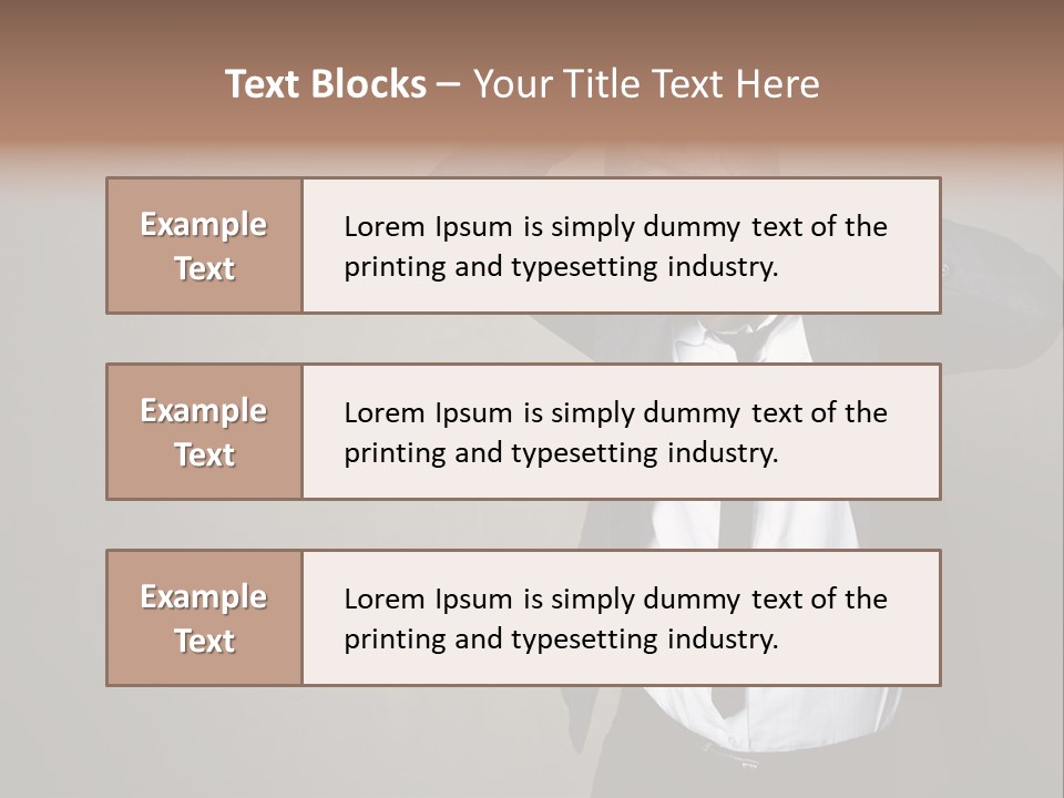 Male Model Poses PowerPoint Template