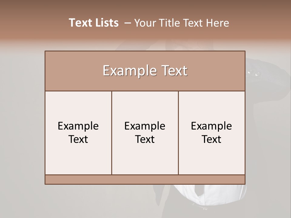 Male Model Poses PowerPoint Template