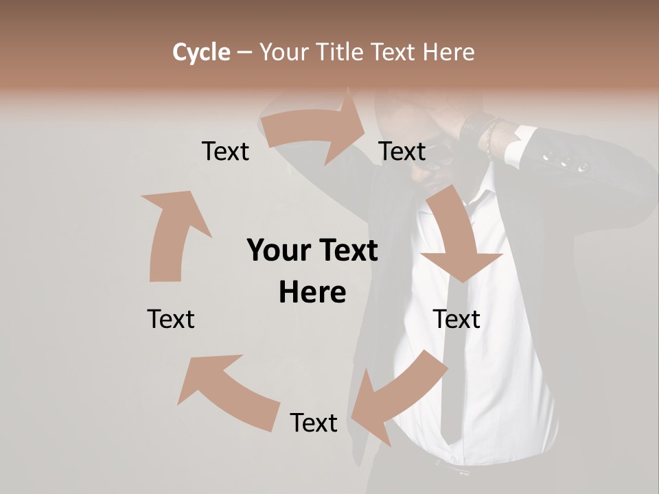 Male Model Poses PowerPoint Template