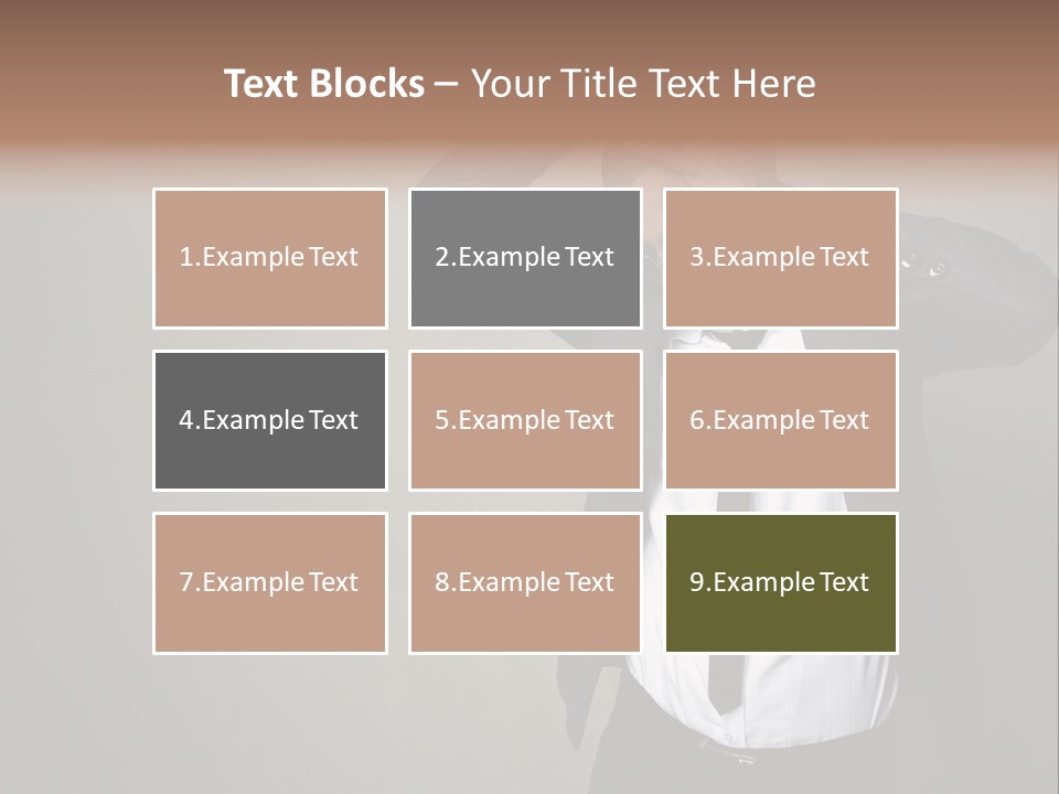 Male Model Poses PowerPoint Template