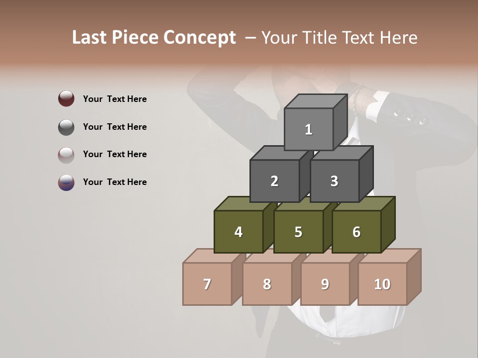 Male Model Poses PowerPoint Template