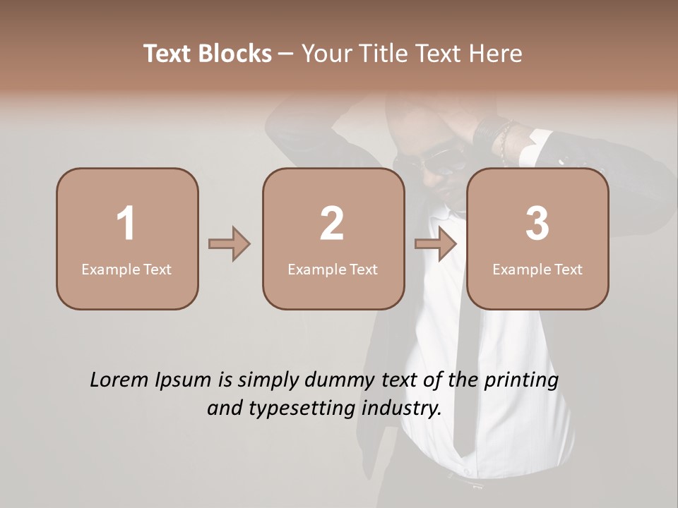 Male Model Poses PowerPoint Template