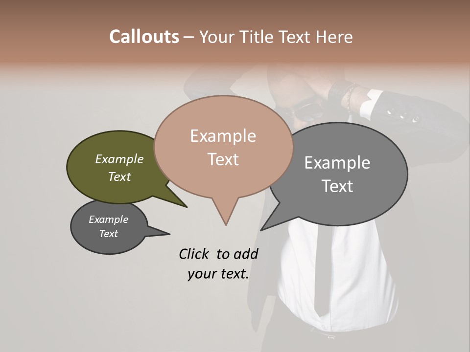 Male Model Poses PowerPoint Template