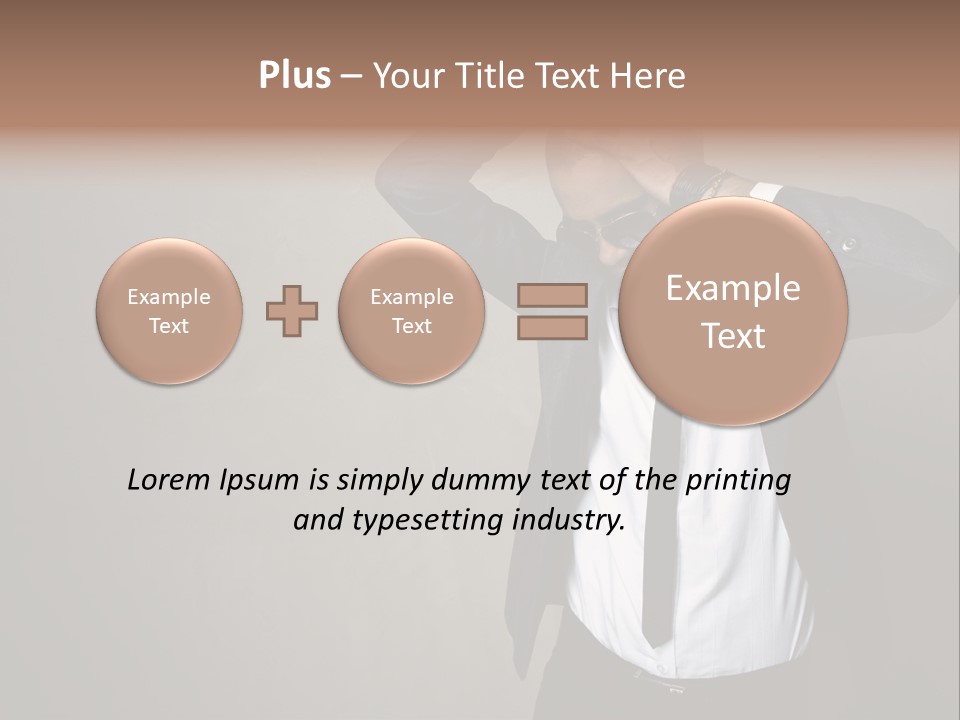 Male Model Poses PowerPoint Template