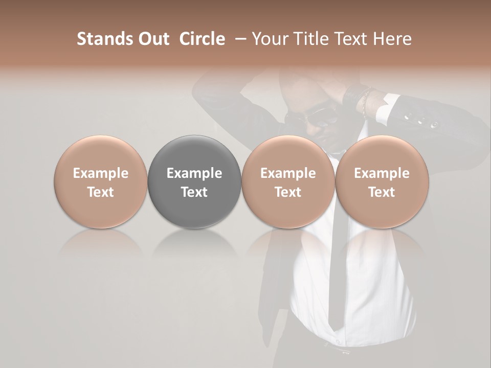 Male Model Poses PowerPoint Template