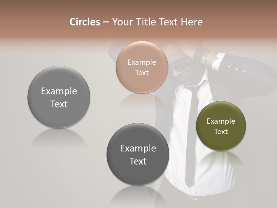 Male Model Poses PowerPoint Template