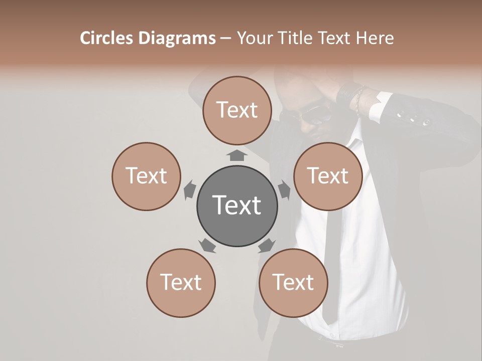 Male Model Poses PowerPoint Template