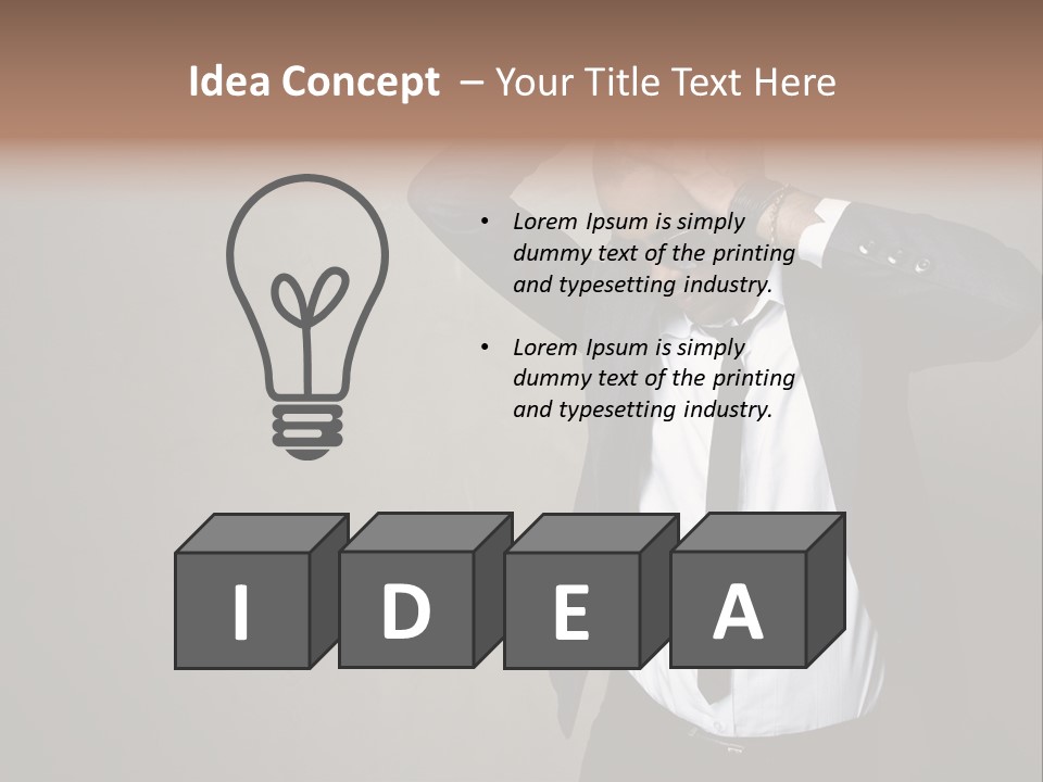 Male Model Poses PowerPoint Template