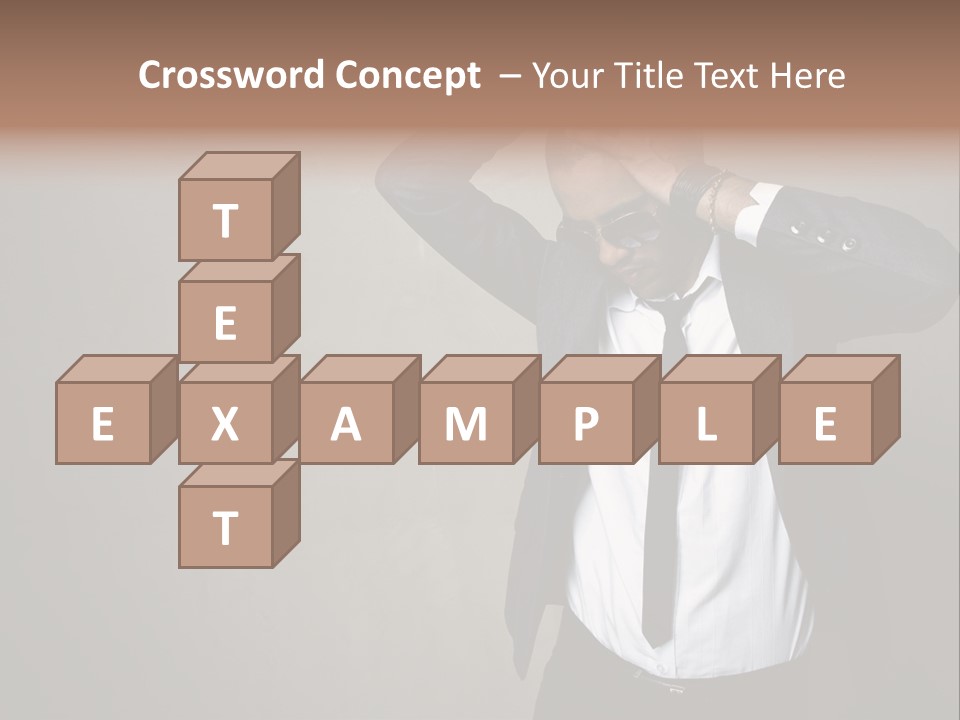 Male Model Poses PowerPoint Template