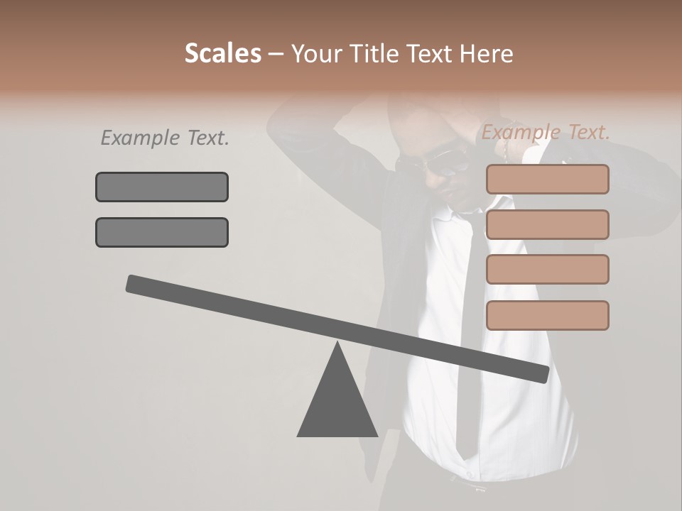 Male Model Poses PowerPoint Template