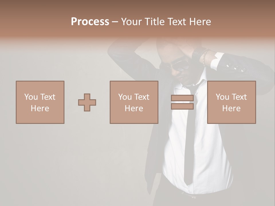 Male Model Poses PowerPoint Template