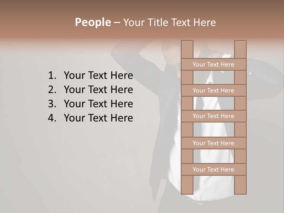 Male Model Poses PowerPoint Template