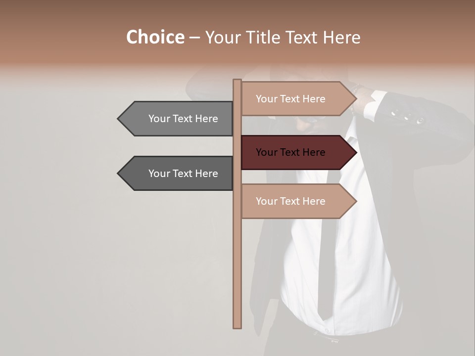 Male Model Poses PowerPoint Template
