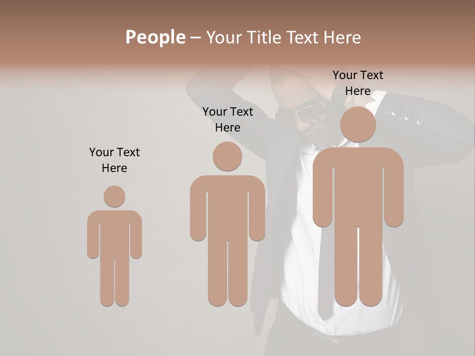 Male Model Poses PowerPoint Template