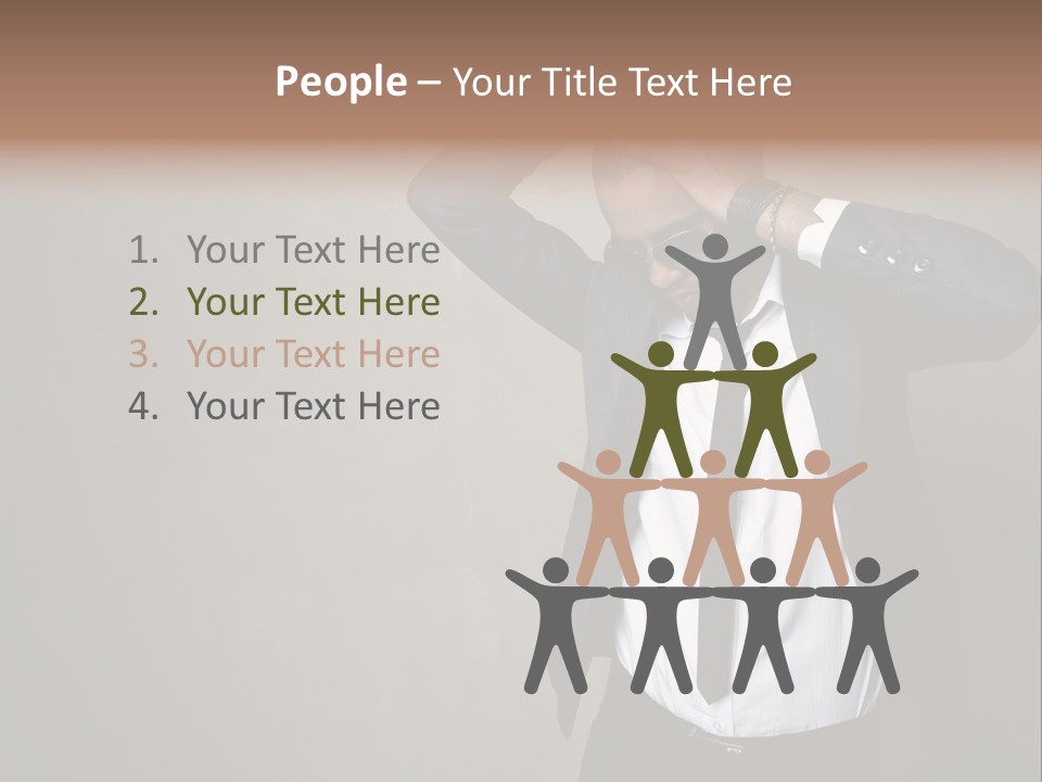 Male Model Poses PowerPoint Template