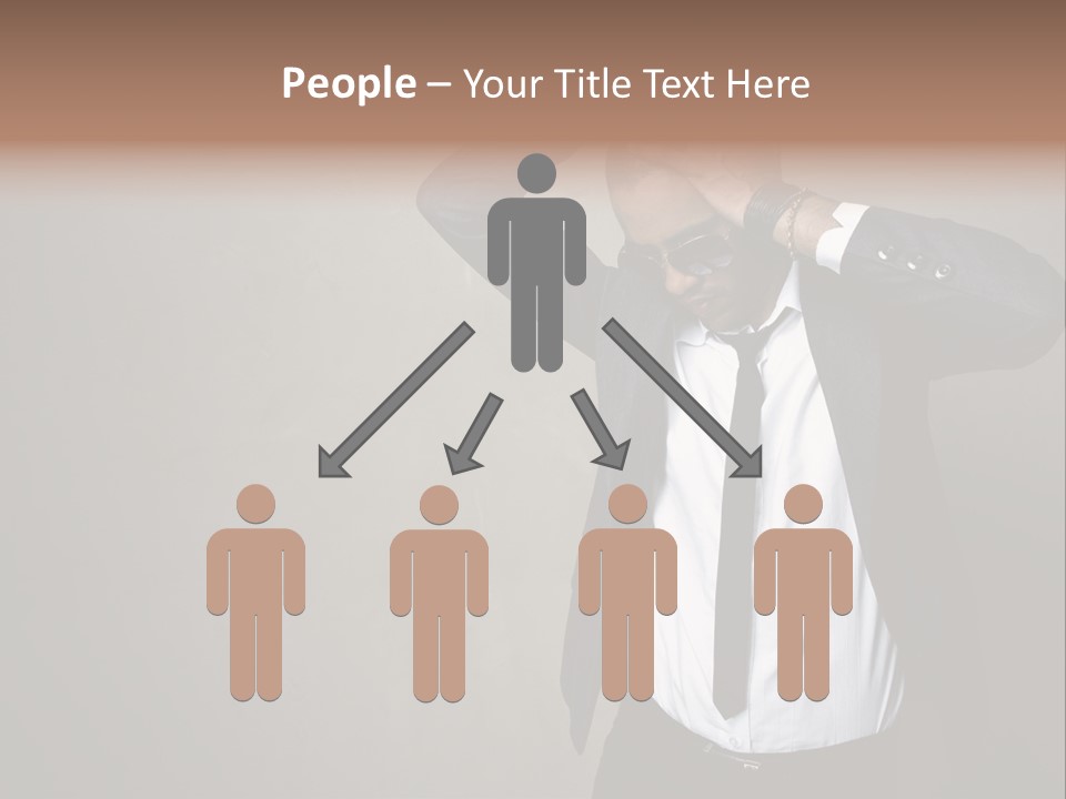 Male Model Poses PowerPoint Template