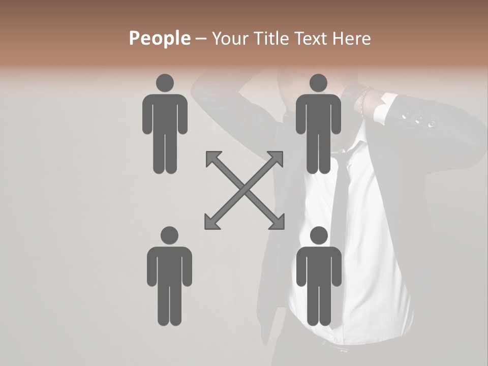 Male Model Poses PowerPoint Template