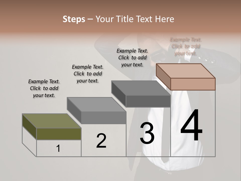 Male Model Poses PowerPoint Template