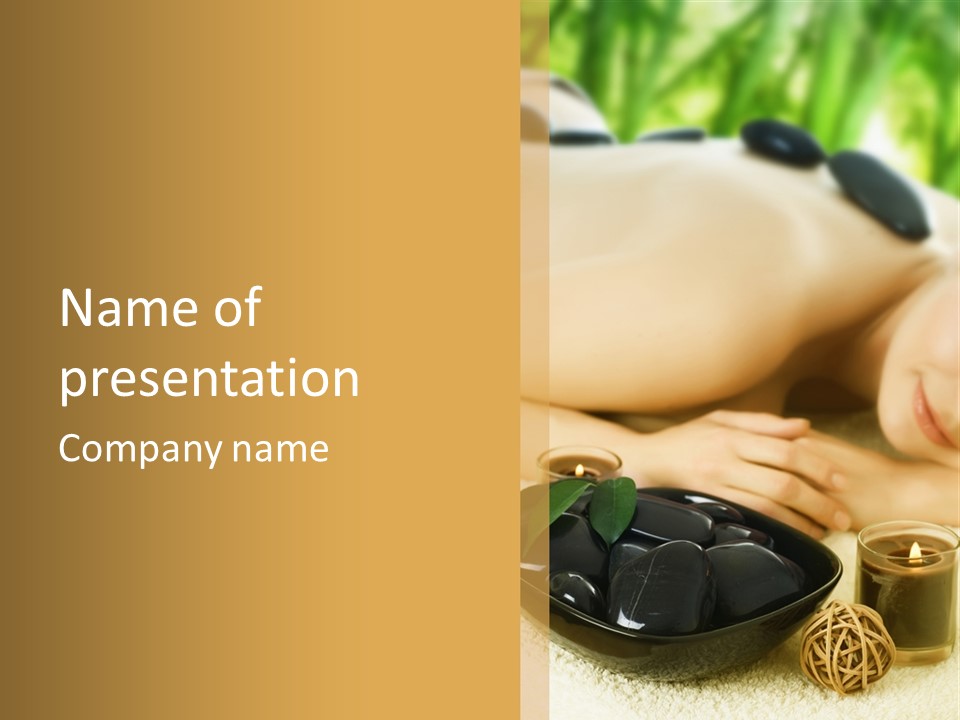 Hot Stone Massage PowerPoint Template