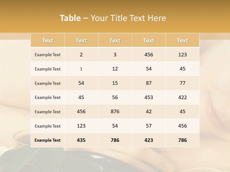 Hot Stone Massage PowerPoint Template