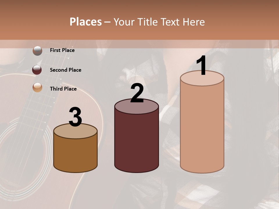 Country Guitar Girl PowerPoint Template