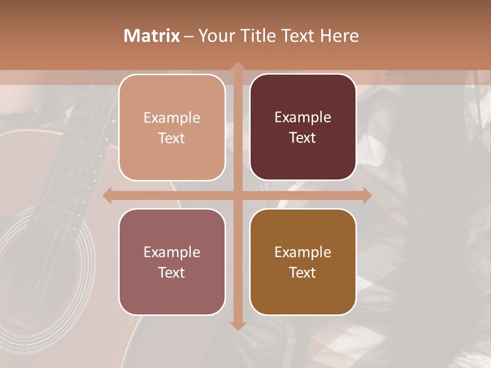 Country Guitar Girl PowerPoint Template