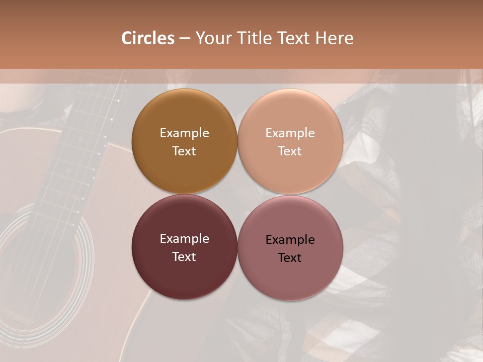 Country Guitar Girl PowerPoint Template