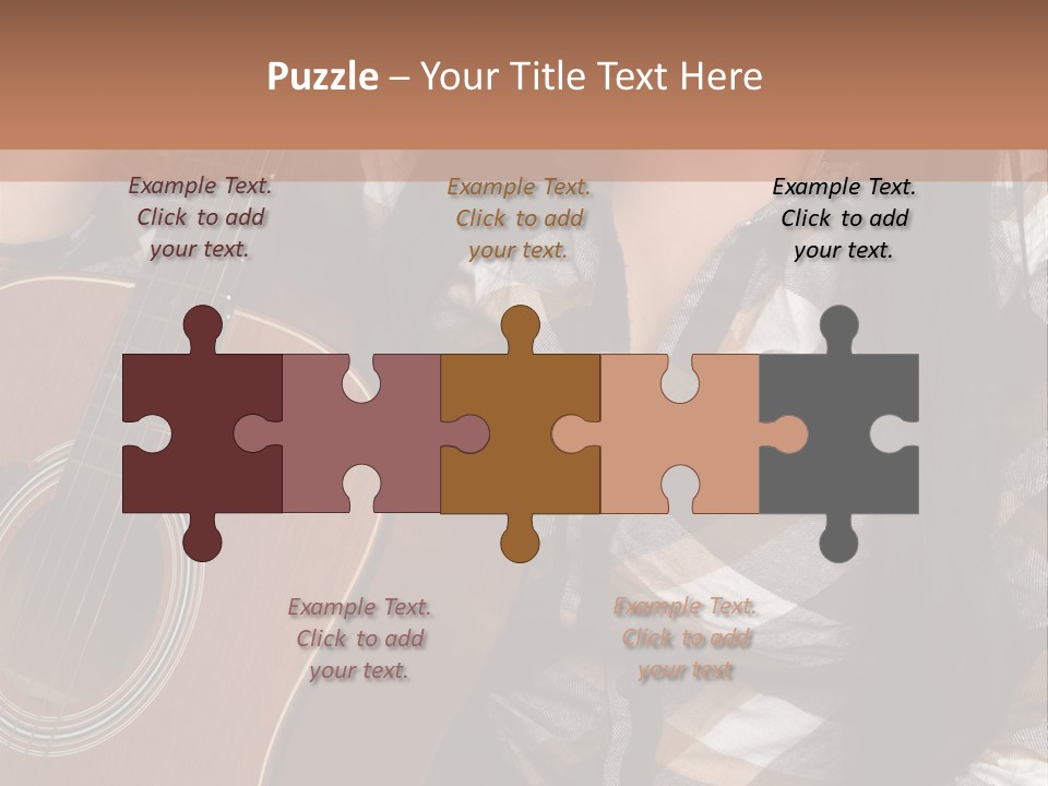 Country Guitar Girl PowerPoint Template