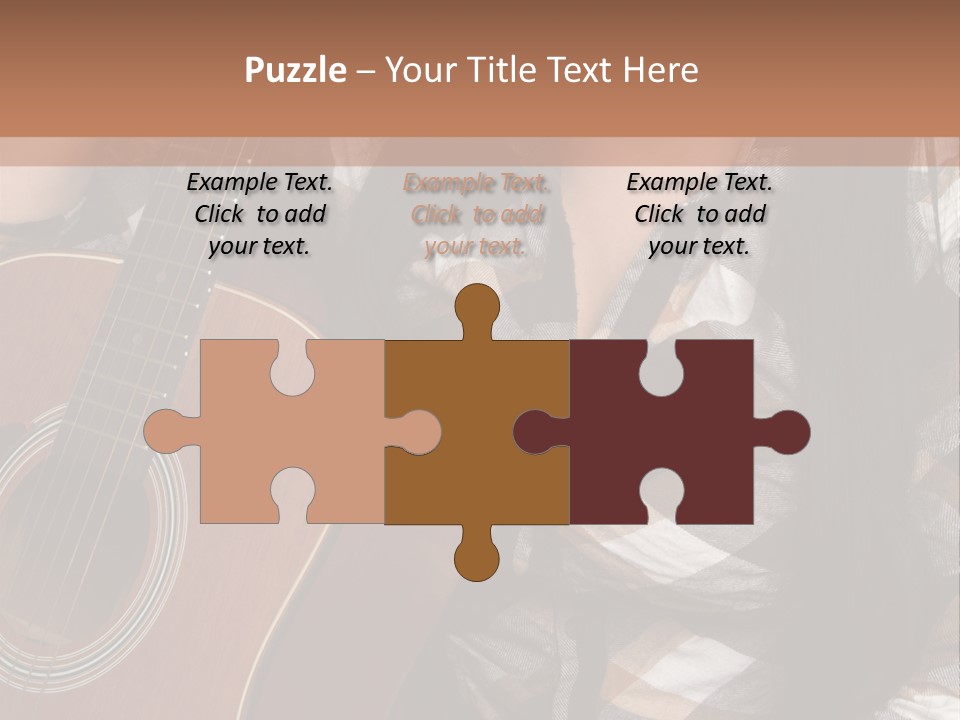 Country Guitar Girl PowerPoint Template