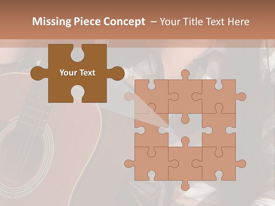 Country Guitar Girl PowerPoint Template